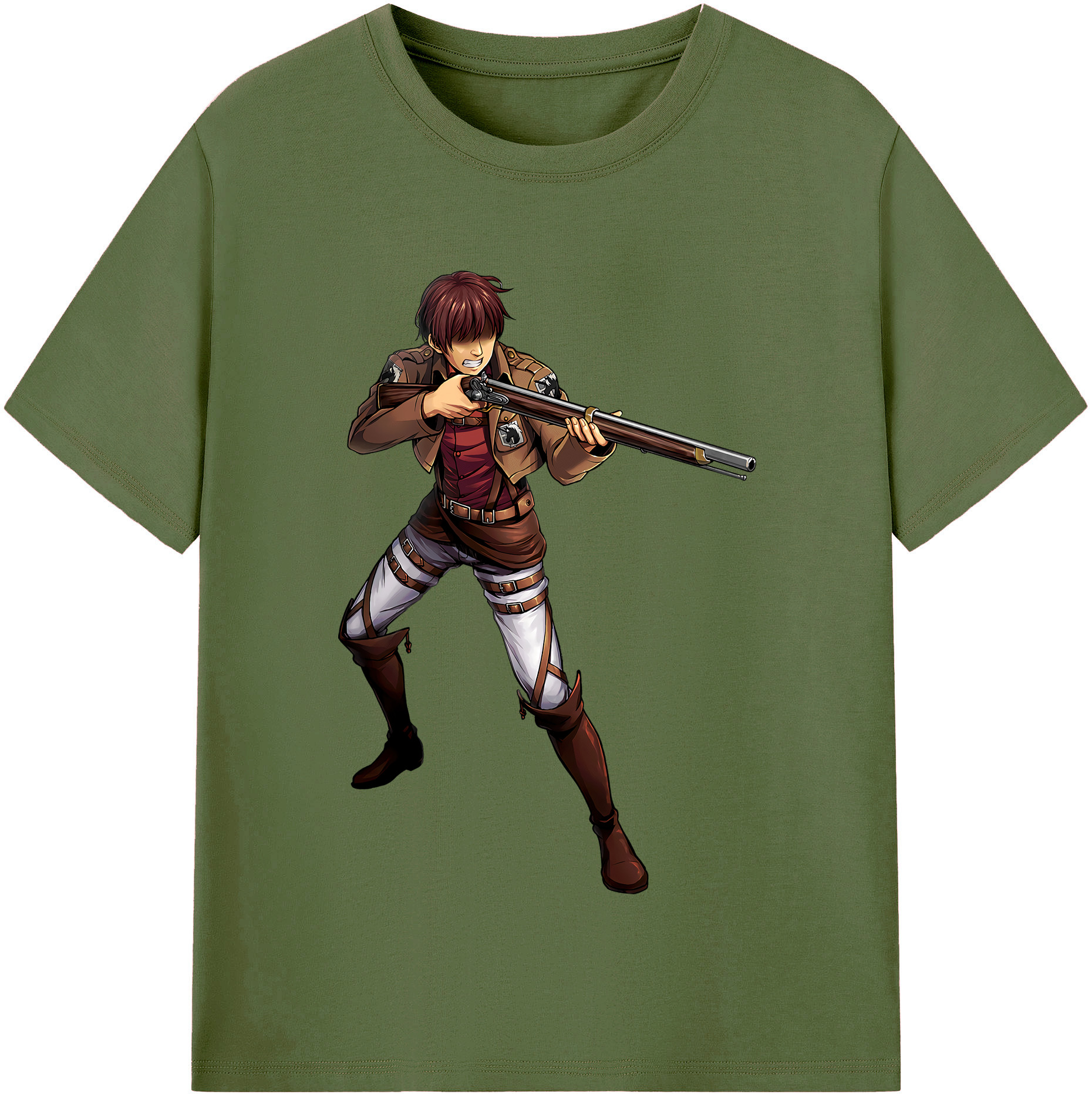 （画像用） 進撃の巨人 Attack on Titan 綿100％半袖Tシャツ（フロントプリント）